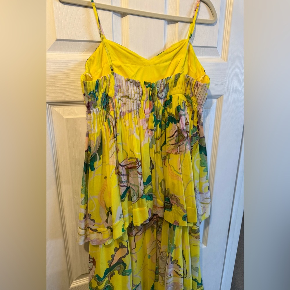 FARM Rio Yellow Floral Tiered Maxi Dress - Picture 6 of 7